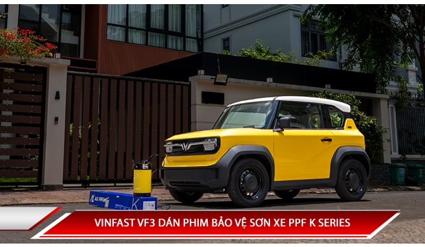 VINFAST VF3 DÁN PHIM BẢO VỆ SƠN XE PPF K-SERIES